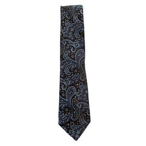 Club Room Blue Paisley Silk Tie